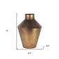 12" Antiqued Bronze Metal Trumpet Table Vase