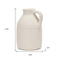 9" Off White Ceramic Jug Table Vase