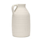 15" Off White Ceramic Jug Table Vase