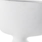 12" White Ceramic Sculptural Table Vase