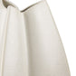 16" Off White And Tan Color Block Ceramic Table Vase