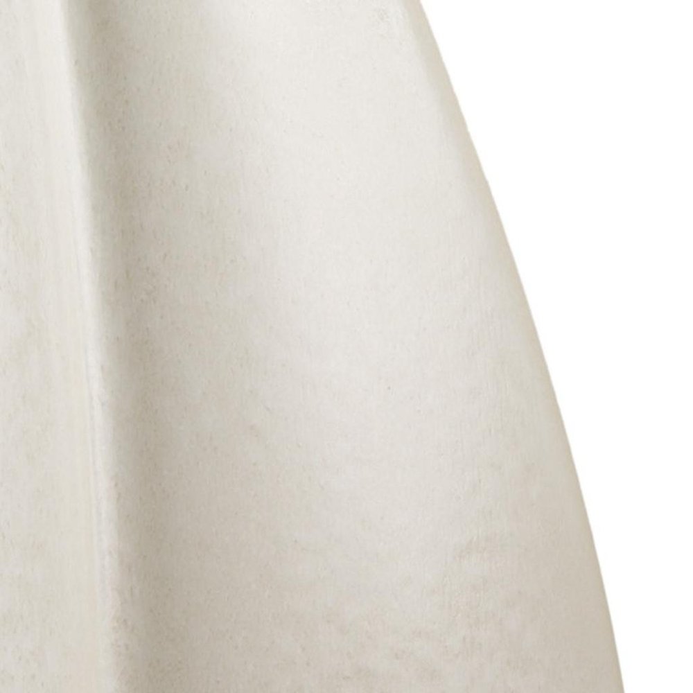 16" Beige And Cream Color Block Ceramic Table Vase