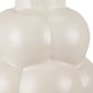 14" Cream Ceramic Table Vase