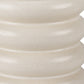 7" Cream Ceramic Stacking Rings Cylinder Table Vase