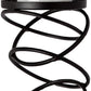 17" Black Geometric Glass And Metal Tabletop Pillar Candle Holder