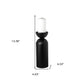 13" Black Metal Tabletop Pillar Candle Holder