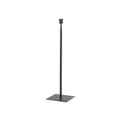 18" Black Metal Tabletop Taper Candlestick