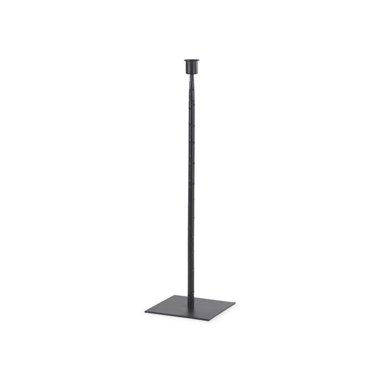 18" Black Metal Tabletop Taper Candlestick