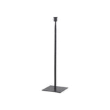 18" Black Metal Tabletop Taper Candlestick