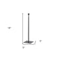 18" Black Metal Tabletop Taper Candlestick