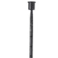 30" Black Abstract Metal Tabletop Taper Candlestick