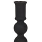 8" Black Glass Tabletop Taper Candlestick
