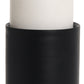 11" Black Metal Tabletop Pillar Candle Holder