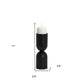 11" Black Metal Tabletop Pillar Candle Holder