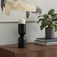 11" Black Metal Tabletop Pillar Candle Holder