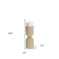 9" Beige Metal Tabletop Pillar Candle Holder