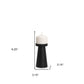 6" Black Metal Tabletop Pillar Candle Holder