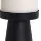 10" Black Metal Tabletop Pillar Candle Holder