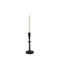 11" Black Metal Tabletop Taper Candlestick