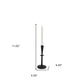 11" Black Metal Tabletop Taper Candlestick