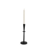 13" Black Metal Abstract Tabletop Candle Holder