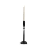 15" Black Metal Abstract Tabletop Candle Holder