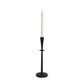 15" Black Metal Abstract Tabletop Candle Holder