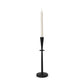 15" Black Metal Abstract Tabletop Candle Holder