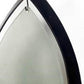 7" Black Abstract Metal And Glass Wall Sconce Candle Holder
