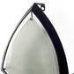 7" Black Abstract Metal And Glass Wall Sconce Candle Holder