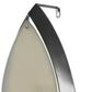 7" Silver Abstract Metal And Glass Wall Sconce Candle Holder