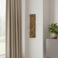 22" Brass Distressed Geometric Brass And Solid Wood Wall Sconce Candle Holder