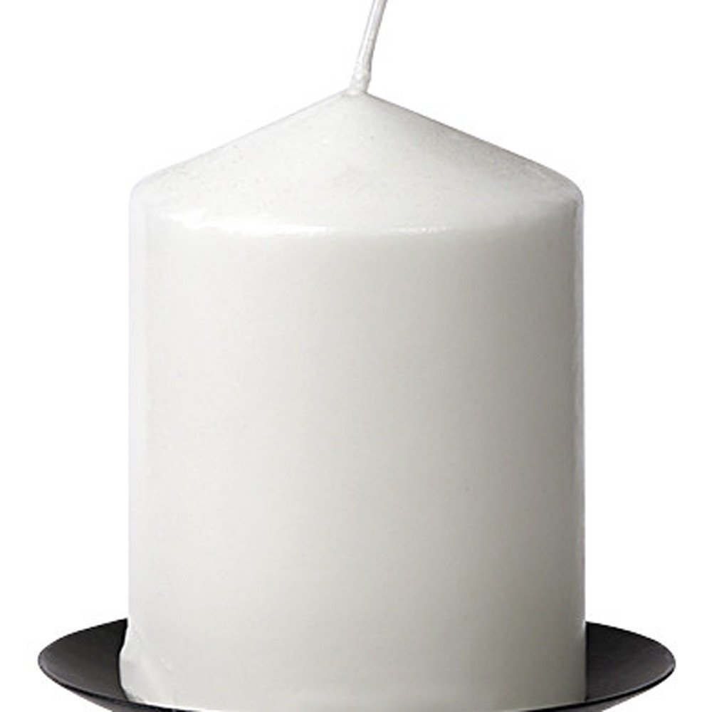 9" Light Brown Distressed Geometric Solid Wood And Metal Tabletop Pillar Candle Holder