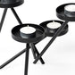 7" Black Geometric Metal Tabletop Votive Candle Holder