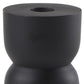 5" Black Metal Tabletop Pillar Candle Holder