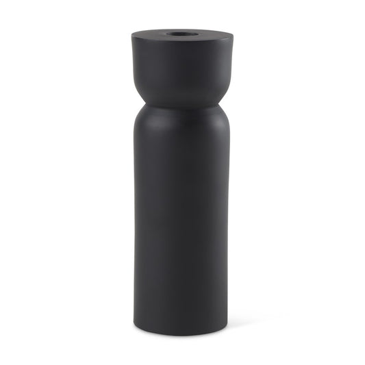 8" Black Metal Tabletop Taper Candle Holder