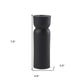8" Black Metal Tabletop Taper Candle Holder