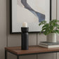 8" Black Metal Tabletop Taper Candle Holder
