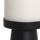 8" Black Metal Tabletop Pillar Candle Holder