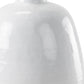 32" White And Beige Color Block Ceramic Round Floor Vase
