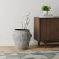 24" Gray Ceramic Amphora Floor Vase