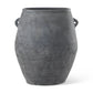 32" Gray Ceramic Amphora Floor Vase