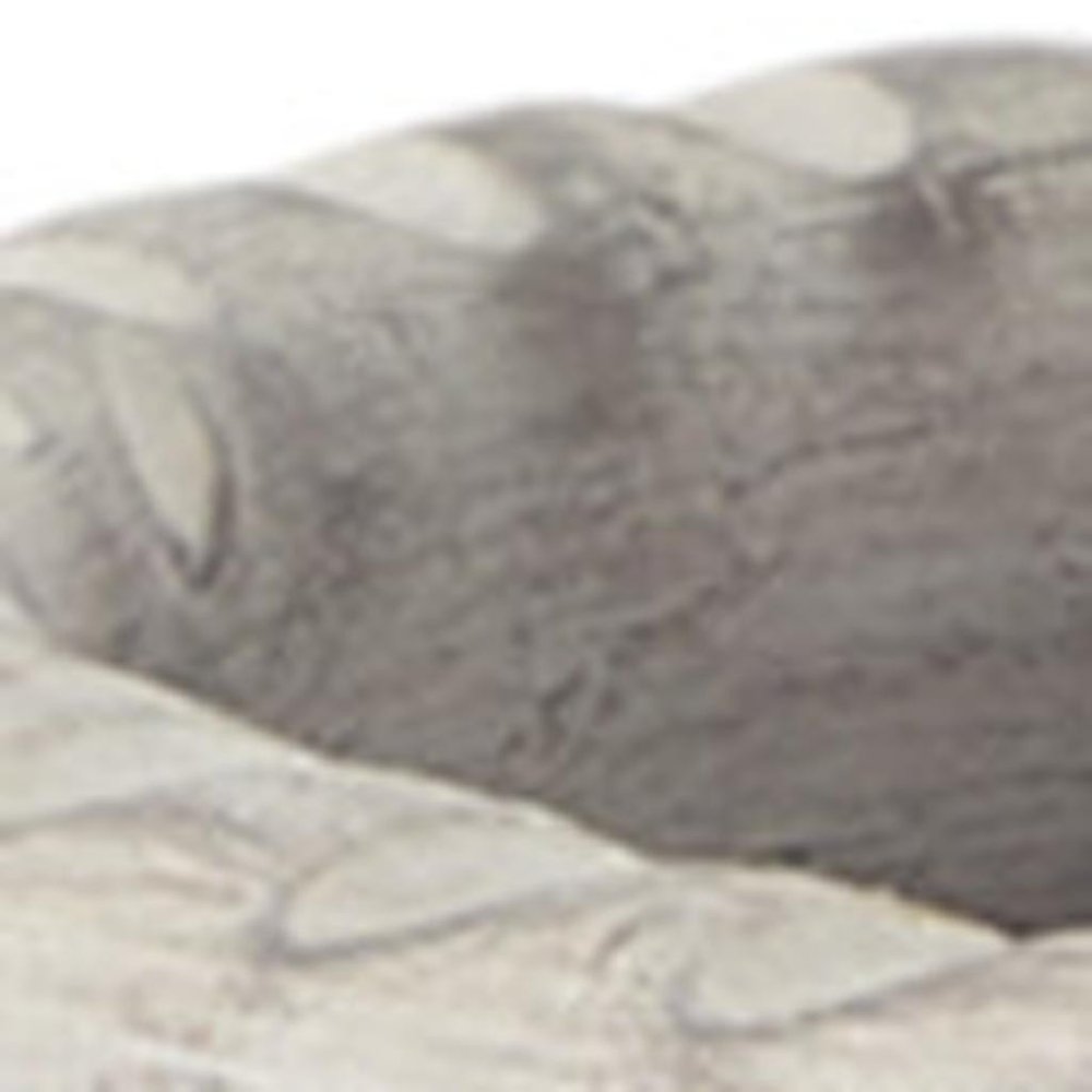 22" Cream Amphora Ceramic Floor Vase