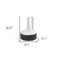 8" Black And White Ombre Ceramic Jug Vase
