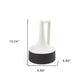 10" Black And White Ceramic Jug Vase