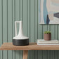10" Black And White Ombre Ceramic Jug Vase