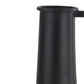 14" Black Metal Jug Vase
