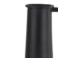 14" Black Metal Jug Vase