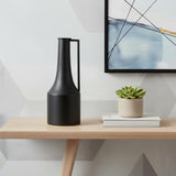 14" Black Metal Jug Vase