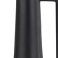 18" Black Metal Jug Vase